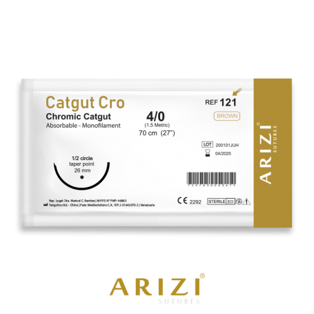 TuMaterialMédico Catgut Cro 121 Crómico 4 0 ARIZI