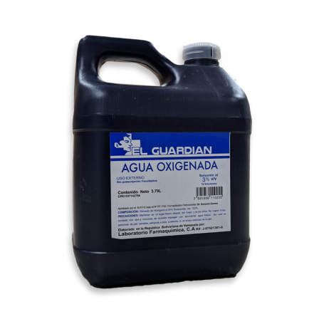 Agua Oxigenada Galón (3,750 Litros) - EL GUARDIÁN