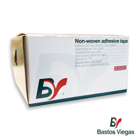 Cinta Adhesiva Microporosa 7,5 cm x 10 mts - Caja x 6 Unidades - BASTOS VIEGAS