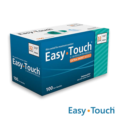 Pen Needle 32G X 5/32" (4 mm) - Caja X 100 Unidades - EASY TOUCH