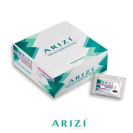 Clips de Titanio Para Ligaduras AZ300 (E) - Caja X 20 Unidades - ARIZI