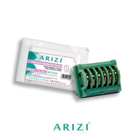 Clips de Titanio Para Ligaduras AZ300 (E) - Unidad - ARIZI