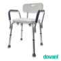 Silla de Baño Con Respaldar y Bracera - Unidad - DOVANT