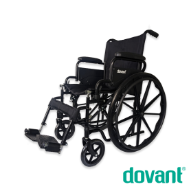 Silla de Ruedas Manual con Reposapiés Ajustable (E) - Unidad - DOVANT