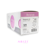 Aricryl 121: Poliglactina 910 5/0 - 70 cm, Aguja de 3/8 Corte Inverso 19 mm - Caja x 12 Unidades - ARIZI