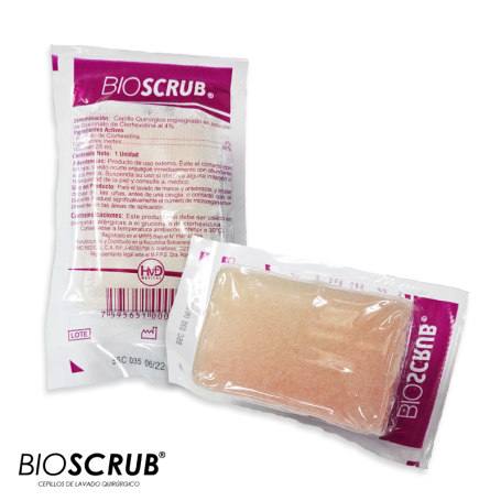 Cepillo Quirúrgico Solución Clorhexidina 4% - Unidad - BIOSCRUB