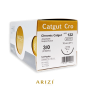 Catgut Cro 122: Crómico 3/0 - 70 cm, Aguja de 1/2 Círculo Punta Cónica 26 mm - Caja x 12 Unidades - ARIZI