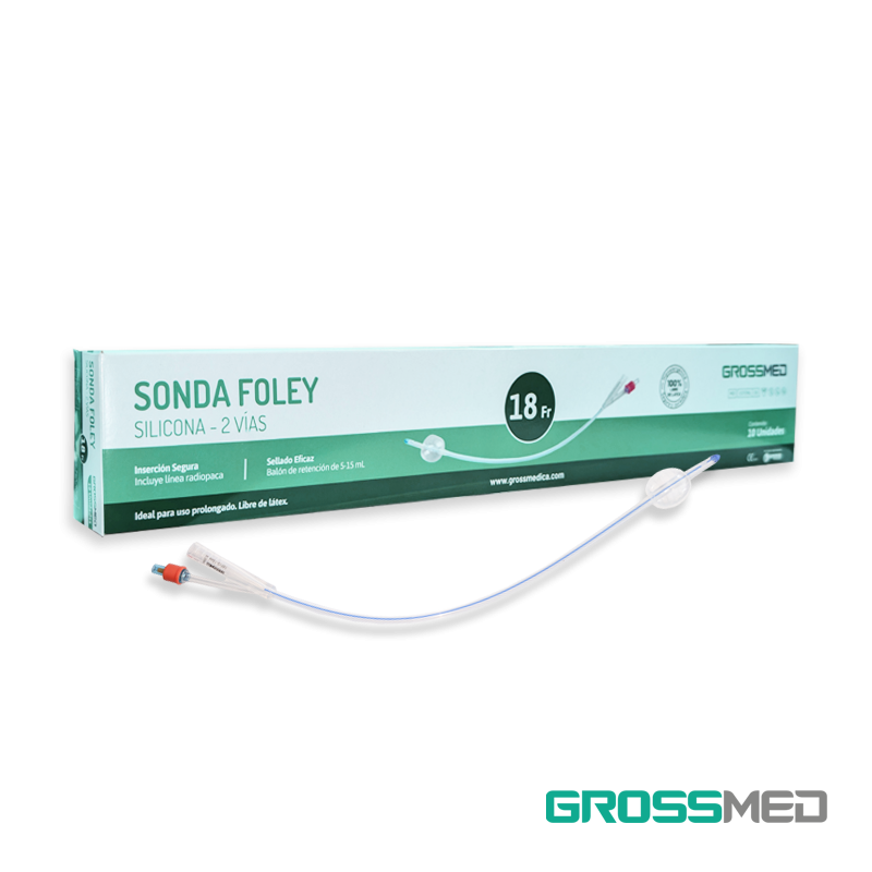 TuMaterialMédico.com | Sonda Foley de Silicona 2 Vías 18 Fr con Balón ...
