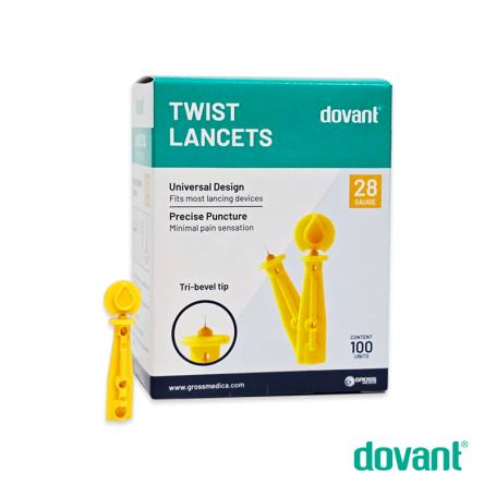 Lancetas Extraíbles 28G - Caja x 100 Unidades - DOVANT