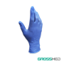 Guantes de Nitrilo para Examen (Sin Polvo) Talla M - Azul Bígaro - Caja x 100 Unidades - GROSSMED