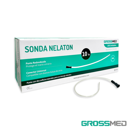 Sonda Nelaton de PVC - Tipo Estándar 10 Fr (E) - Caja X 100 Unidades - GROSSMED