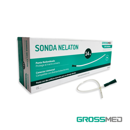 Sonda Nelaton de PVC - Tipo Estándar 14 Fr (E) - Caja X 100 Unidades - GROSSMED