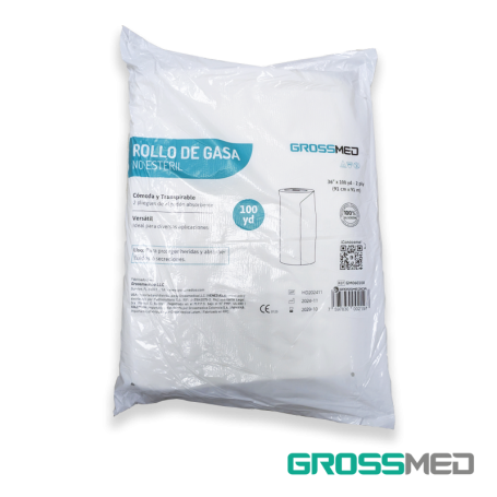 Rollo de Gasa No Estéril (100 Yardas) - Unidad - GROSSMED
