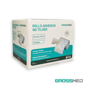 Rollo Adhesivo No Tejido 10 cm X 10 mts - Unidad - GROSSMED Rollo Adhesivo No Tejido 10 cm X 10 mts - Unidad - GROSSMED