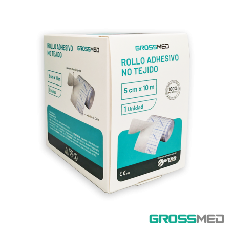 Rollo Adhesivo No Tejido 5 cm X 10 mts - Unidad - GROSSMED