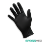 Guantes de Nitrilo para Examen (Sin Polvo) - Talla M - Negro Onyx - Caja x 100 Unidades - GROSSMED