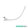Sonda Foley de Silicona 3 Vías con Válvula de Goma 18 Fr y Balón de 30 mL (E) - Caja x 10 Unidades - GROSSMED