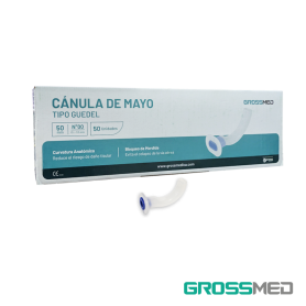 TuMaterialMédico.com | Cánula de Mayo 50 mm (N° 0 - Azúl) GROSSMED