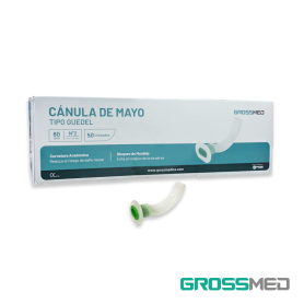 TuMaterialMédico.com | Cánula de Mayo 80 mm (N° 2 - Verde) GROSSMED