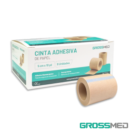 TuMaterialMédico.com | Cinta Adhesiva de Papel 5 cm x 10 yd GROSSMED
