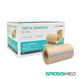 TuMaterialMédico.com | Cinta Adhesiva de Papel 7,5 cm x 10 yd GROSSMED