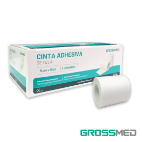 TuMaterialMédico.com | Cinta Adhesiva de Tela 5 cm x 10 yd GROSSMED