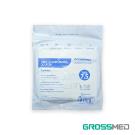 TuMaterialMédico.com | Guantes Quirúrgicos Estériles de Látex (Talla 7.5) GROSSMED