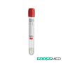 TuMaterialMédico.com | Tubos de Recolección de Sangre de Vidrio Tapa Roja (Con Activador) GROSSMED