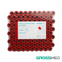 TuMaterialMédico.com | Tubos de Recolección de Sangre de Vidrio Tapa Roja (Sin Activador) GROSSMED