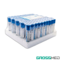 TuMaterialMédico.com | Tubos de Recolección de Sangre de Vidrio Tapa Azul GROSSMED