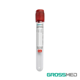 TuMaterialMédico.com | Tubos de Recolección de Sangre de PETTapa Roja (Sin Activador) GROSSMED