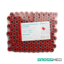 TuMaterialMédico.com | Tubos de Recolección de Sangre de PETTapa Roja (Sin Activador) GROSSMED