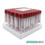 TuMaterialMédico.com | Tubos de Recolección de Sangre de PETTapa Roja (Sin Activador) GROSSMED