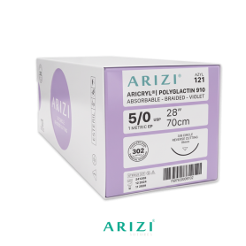TuMaterialMédico.com | Aricryl 121: Poliglactina 910 5/0 ARIZI