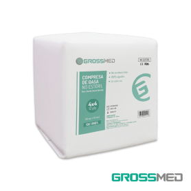 TuMaterialMédico.com | Compresa de Gasa No Estéril 4"x 4" GROSSMED