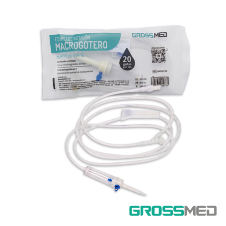 TuMaterialMédico.com | Macrogotero Estéril en Y (20 Gotas) GROSSMED