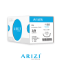 Arisilk 832: Seda 3/0 - 75 cm, Aguja de 1/2 Círculo Punta Cónica 26 mm - Caja x 12 Unidades - ARIZI