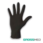 Guantes de Nitrilo para Examen (Sin Polvo) - Talla S - Negro - Caja x 100 Unidades - GROSSMED