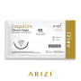 Catgut Cro 121: Crómico 4/0 - 70 cm, Aguja de 1/2 Círculo Punta Cónica 26 mm - Caja x 12 Unidades - ARIZI