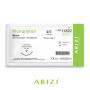Mononylon 14502: Nylon 4/0 - 75 cm, Aguja de 3/8 Corte Inverso 19 mm - Caja x 12 Unidades - ARIZI
