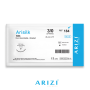 Arisilk 184: Seda 3/0 - 45 cm, Aguja de 3/8 Círculo Corte Inverso 19 mm - Caja x 12 Unidades - ARIZI