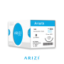 Arisilk 834: Seda 0 - 75 cm, Aguja de 1/2 Círculo Redonda Con Cuerpo Redondo 26 mm - Caja x 12 Unidades - ARIZI