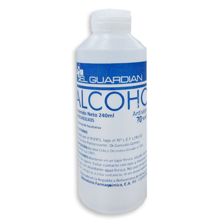 Alcohol Antiséptico (240 mL) (E) - Unidad - EL GUARDIÁN