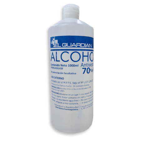 Alcohol Antiséptico Litro (1.000 mL) (E) - Unidad - EL GUARDIÁN